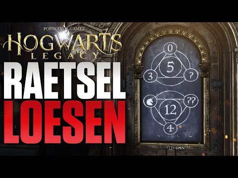 Tür Rätsel in Hogwarts Legacy lösen - Hogwarts Legacy Zahlen und Tierwesen Rätsel Tipps
