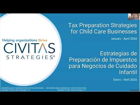 ECLC- Tax Preparation Strategies for Child Care Businesses