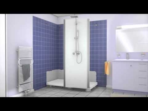 Cabine douche Kinemagic Sérénité Haute 160 x 80 cm - porte coulissante KINEDO