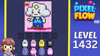 Pixel Flow Level 1432 Solution Walkthrough