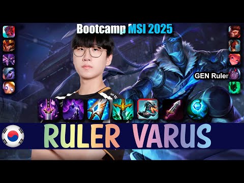 GEN Ruler VARUS vs TRISTANA ADC - Patch 25.13 NA Ranked | Bootcamp MSI 2025 | lolrec