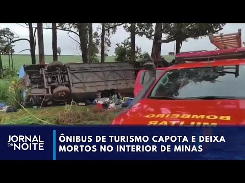 Ônibus capota e deixa seis mortos em Minas Gerais