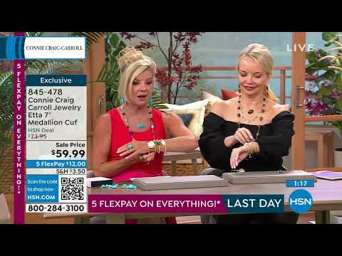 Connie Craig Carroll Jewelry Etta MotherofPearl 7" Medal...