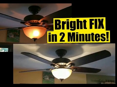 YouTube video about: Why is my ceiling fan light so dim?