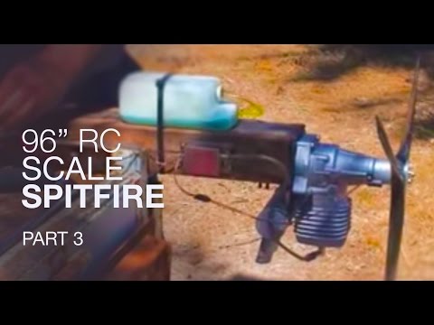 Spitfire 1/4 Scale 3W75 engine run - Part 3