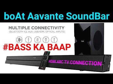 boAt AAVANTE SoundBar 1500 Full Review | HDMI ARC TV connection | BASS Test