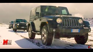 JEEP RENEGADE - CHEROKEE - WRANGLER - GRAND CHEROKEE - WINTER TEST JEEP EXPERIENCE DAYS ETNA 2016