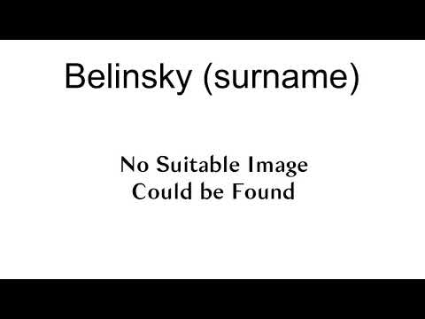 Belinsky (Surname)