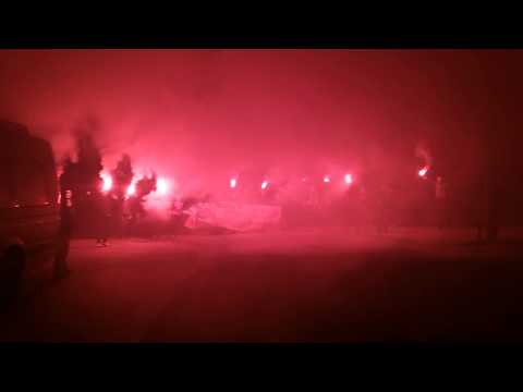 Kibice Sambora pod halą po meczu w Gdyni (08.11.2014)