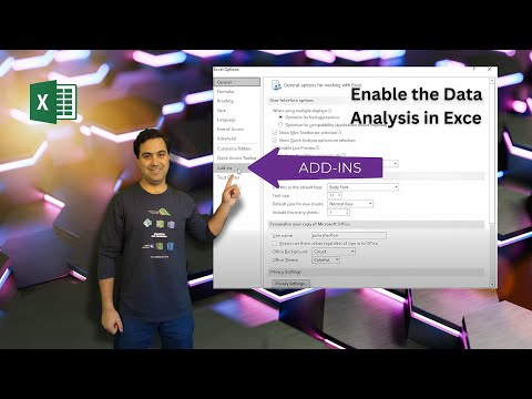 How To Enable the Data Analysis in Excel