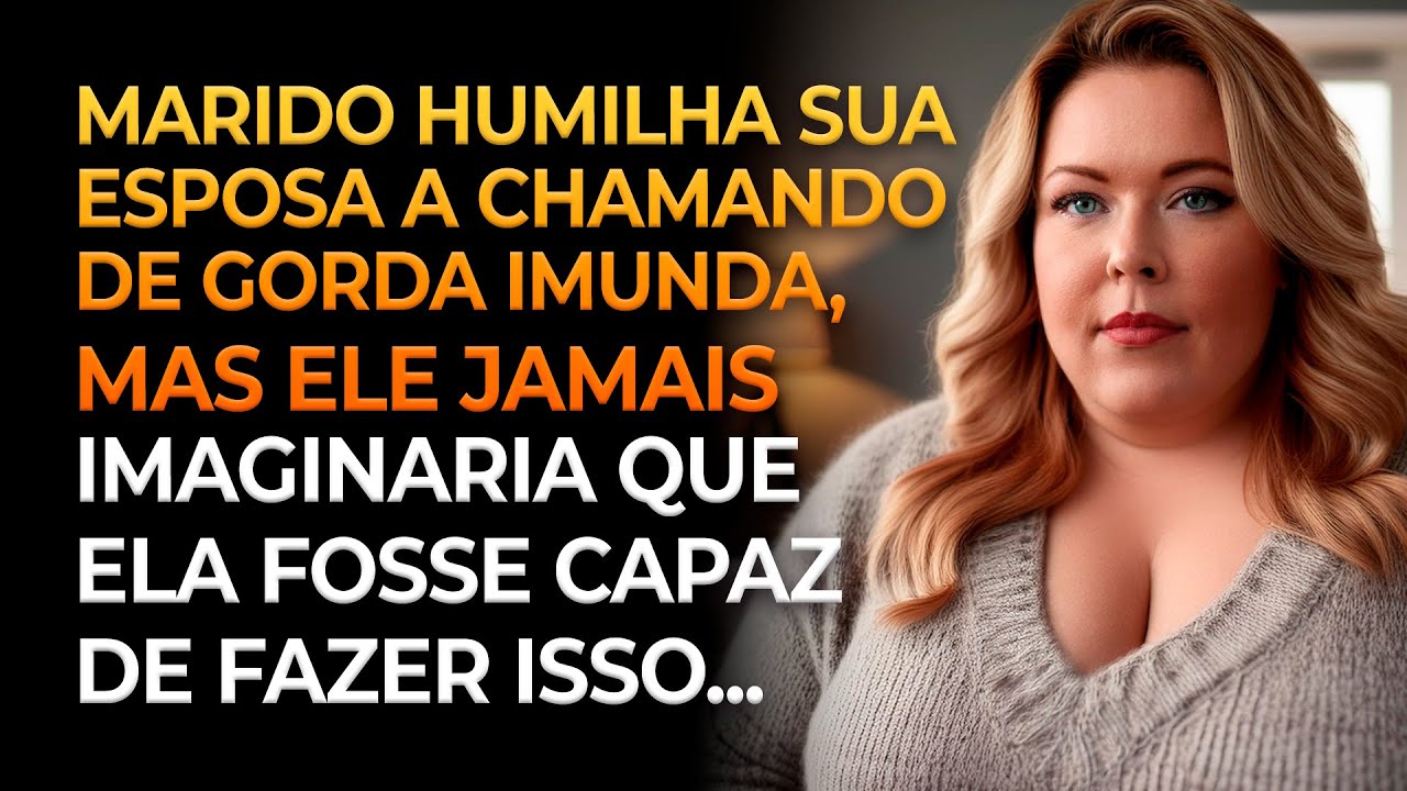 Marido humilha esposa a chamando de gorda imunda, mas o que ela faz o surpreende...