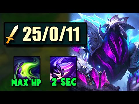 Rek'sai received a mini-Rework that made her heal to FULL HP every 10 seconds (this is very broken)