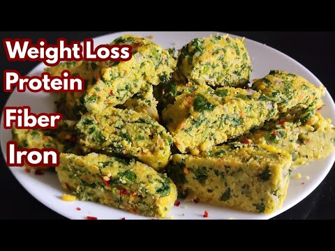 No Carb ,No Flour Only Spinach and Lentils Lose weight Fast/ Weight Loss Breakfast Recipes / Nashta
