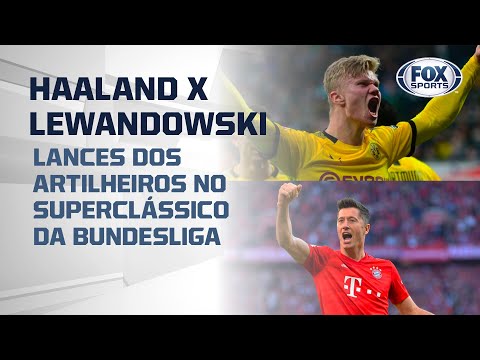 HAALAND X LEWANDOWSKI: lances dos artilheiros no superclássico da Bundesliga