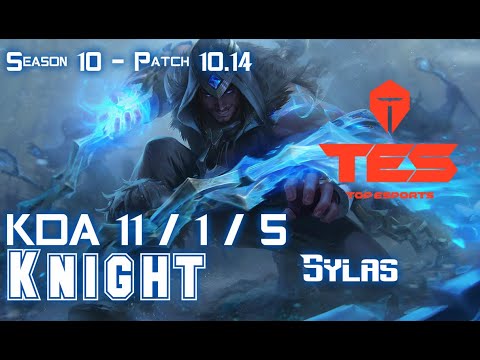 TES Knight SYLAS vs LEBLANC Mid - Patch 10.14 KR Ranked