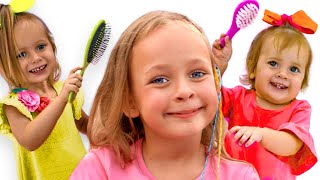 Three little sisters + More Nursery Rhymes &amp; Kids Songs | Maya and Mary