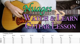 Nuages - Django Reinhardt (With Tab & Chords) | Watch and Learn Jazz Guitar Lesson