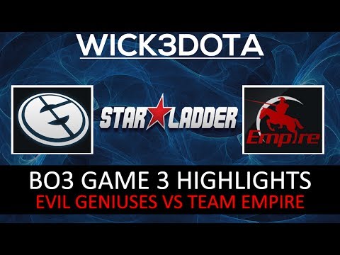 Evil Geniuses vs Team Empire Bo3 Game 3 Starladder Season IX Lower Bracket Dota 2 Highlights