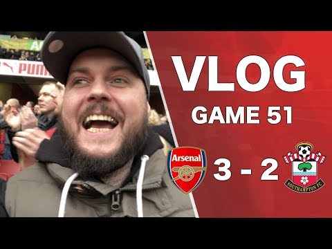 ARSENAL 3 v 2 SOUTHAMPTON - WELBECK THE HERO - MATCHDAY VLOG