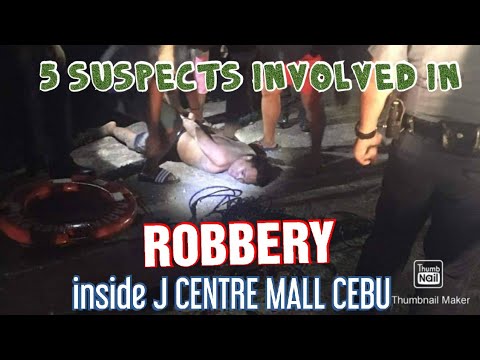 WATCH: Five suspects involved in the robbery inside J Centre Mall in Mandaue City Cebu