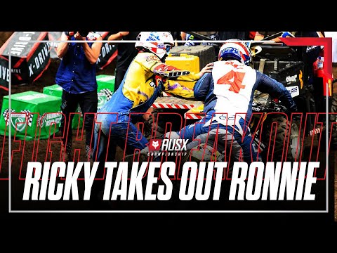 Ricky Carmichael takes out Ronnie Mac! FIGHT BREAKOUT