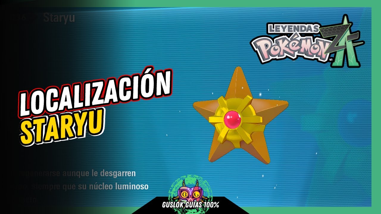 UBICACIÓN de STARYU | GUÍA 100% | 💯Leyendas Pokemon: Z-A🏆