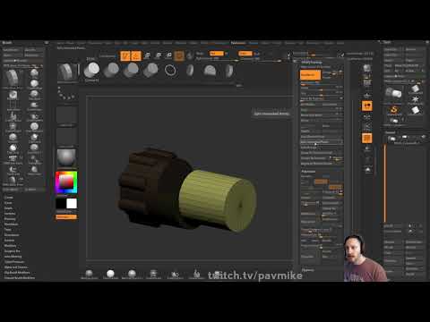 058 ZBrush Live Boolean Dynamesh Sub Preview