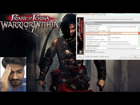 FIX Unknown AMD Processor Error in Prince of Persia Warrior Within