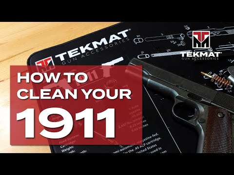 TEKMAT 1911 BLACK GUN CLEANING MAT. 71-000071