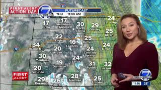 Breezy and cold over eastern Colorado Thursday
