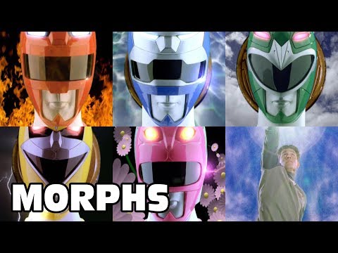 Lost Galaxy - All Ranger Morphs | Power Rangers Official