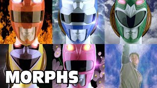 Lost Galaxy - All Ranger Morphs | Power Rangers Official