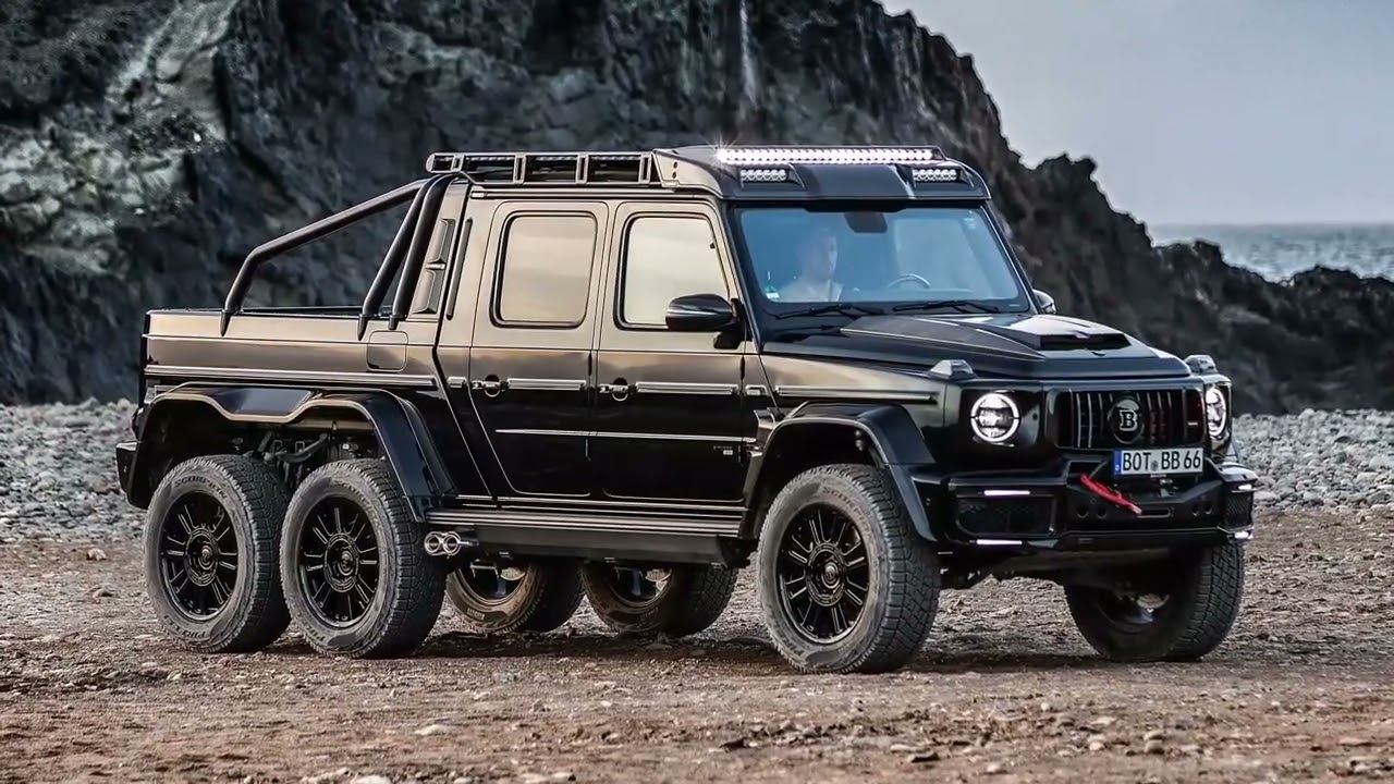 BRABUS XLP 900 6x6 Superblack 2023: Mẫu xe "khủng" lấy cảm hứng từ Mercedes-AMG G 63