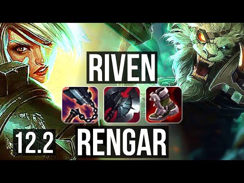 RIVEN vs RENGAR (TOP) | 72% winrate, 8 solo kills, 13/2/7, Legendary | BR Grandmaster | 12.2