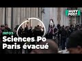 Les images des militants pro-Gaza évacués fermement de Sciences Po Paris par les CRS