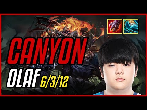 CANYON - OLAF vs FIDDLESTICKS JUNGLE - EUW CHALLENGER - PATCH 11.10