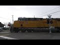 UP 7426 Coal Train East Main St Railroad Crossing Newcastle CA