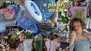 looong planty vlog 🪴 new plants, rescuing plants (from myself lol), clothing haul, & repots