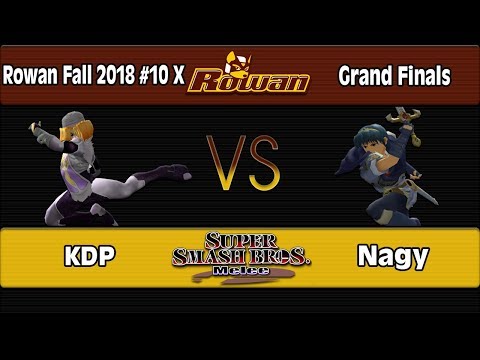 Rowan Fall 2018 #10 X: KDP (Sheik) Vs. Nagy (Marth) - Grand Finals