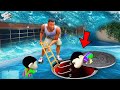 GTA 5 Franklin Escape Tsunami And Hide In Secret Bunker With Shinchan In GTA 5 GTA 5 Mods