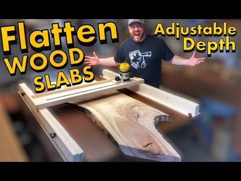 How to Flatten Wood Slabs | Woodworking | DIY Project | Live Edge