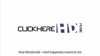 OFFICIAL MUSIC Amy Macdonald - what happiness means to me