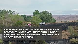 Evacuation orders lifted after fast-moving Humann Fire near Selah