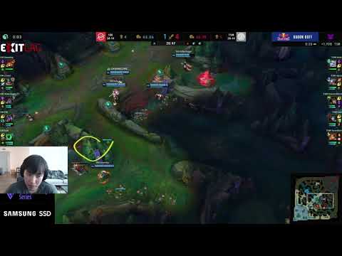 Doublelift, Sneaky and Meteos React To Ridiculous GNAR DRAGON STEAL - (100t v TSM)