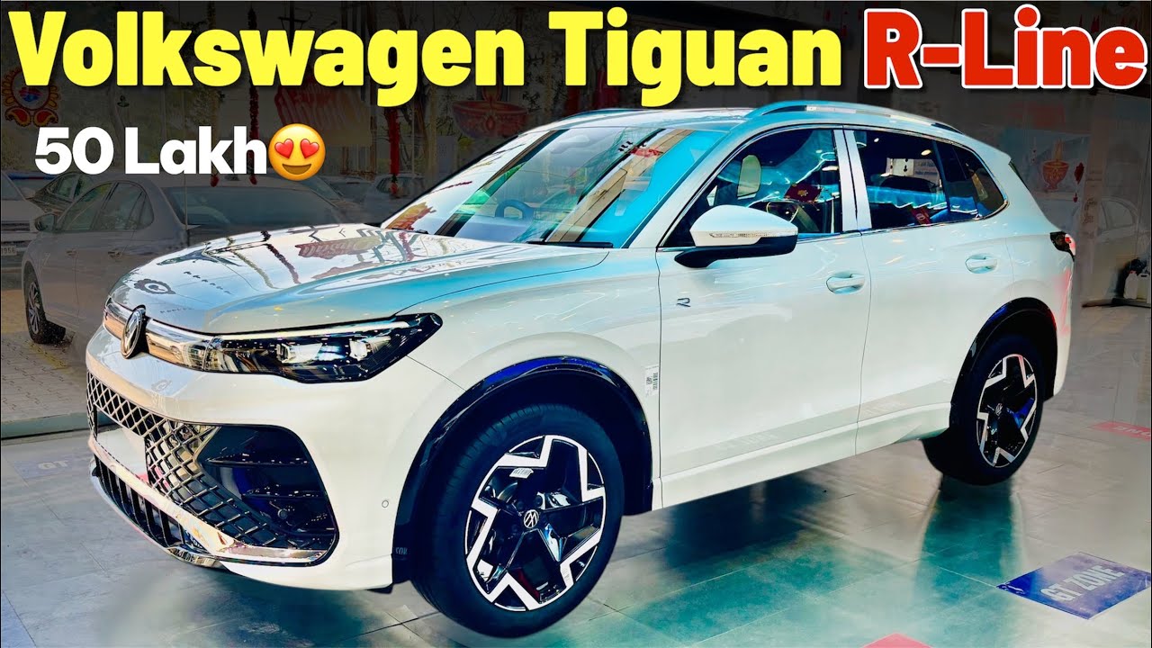 Volkswagen Tiguan R-Line Review😍| Now ₹3 Lakh Cheaper! | Price, Features & Interiors 2025🔥