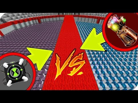 10000 SONSUZLUK ELDİVENİ  VS 10000 OMNİTRİX! 😱 - Minecraft