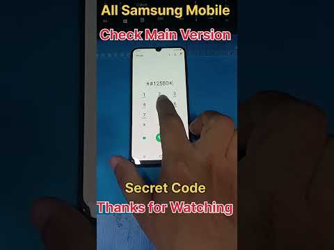 All Samsung Mobile Check Main Version | Secret Code | Thanks for Watching || #youtubeshorts #shorts