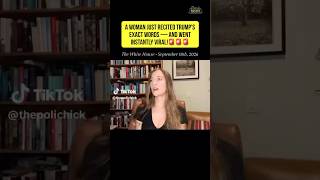 Woman recites Trump’s EXACT words, GOES VIRAL!🚨