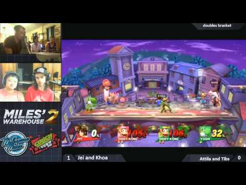 Miles Warehouse 2 Smash4 Doubles Grand Finals - Jei+Khoa vs Atilla+Tibs