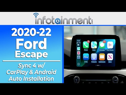 2020-22 Ford Escape 8" Sync 3 To 8" Sync 4 Upgrade w/ Wireless Apple CarPlay & Android Auto Install